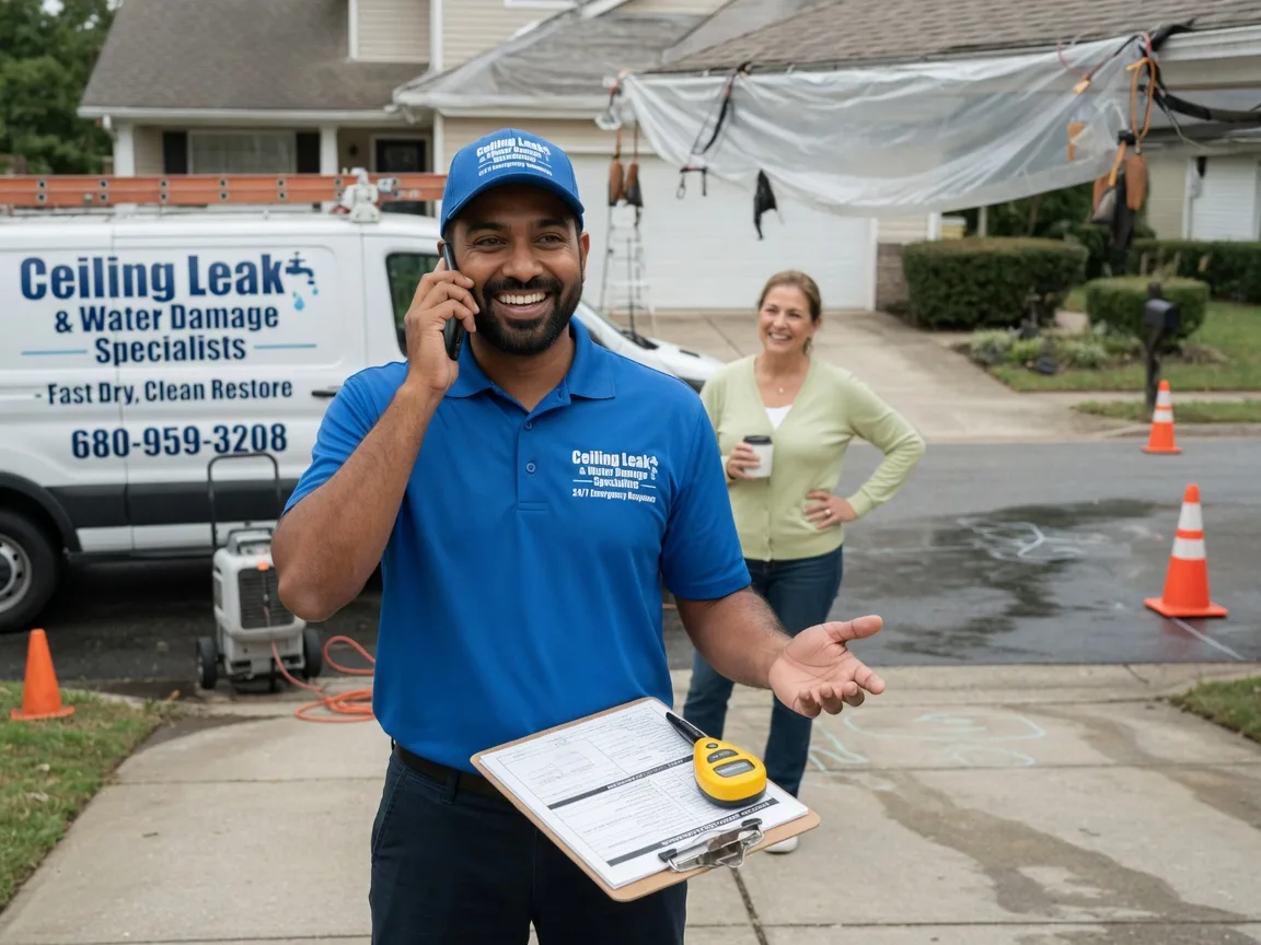 Ceiling Leak Cleanup Rice, TX FAQs